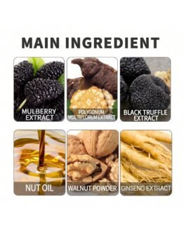 عرض قطعتين شامبو صبغ الشعر اللون الاسود بالفواكه