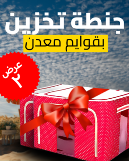 عرض قطعتين جنطة تخزين بقوايم معدن